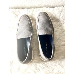 Franco Fortini Conner slip-on suede leather loafers in men size 10